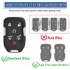 TOMALL for GMC Key Fob Cover with Keychain, 6 Buttons
