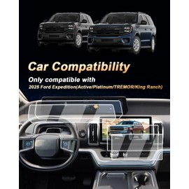 2025 Ford Expedition Screen Protector - For 2025 Expedition 13.2-Inch Navi + 24-Inch Panoramic Display Instrument - 4 Pcs Nano Film For 2025 Expedition(Active/Platinum/TREMOR/King Ranch) Accessories
