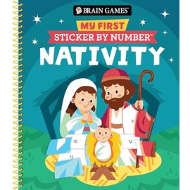 Brain Games - My First Sticker by Number: Nativity (Christmas)
