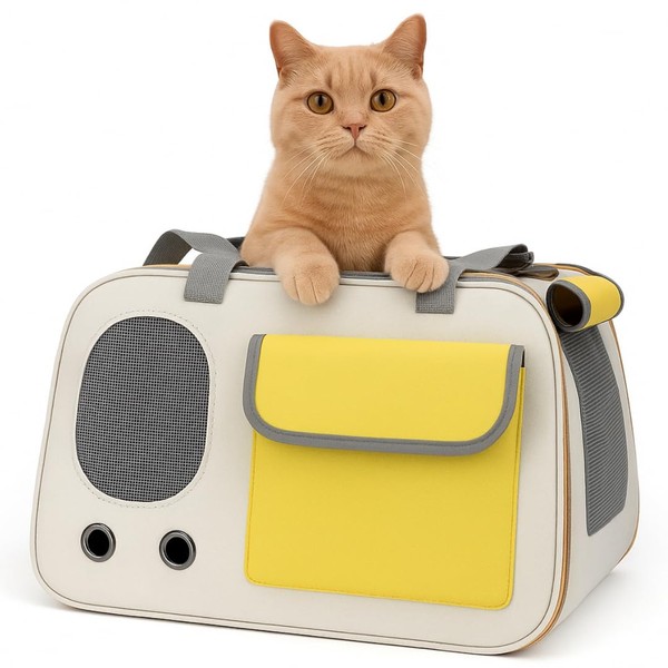 Pet Carrier for Cats, Small Dogs & Guinea Pigs, Soft-Sided