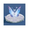 JGM6691 Blue Butterfly w Crystals Glass Figurine