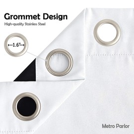 Metro Parlor Ombre Full Blackout Curtains 84 Inches Long 2 Panels for Living Room Bedroom Yellow White Moroccan Geo Patterned Room Darkening Thermal Insulated Grommet Top Window Treatment Drapes,52x84