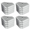 Vanshly 2 Pack Crest Style Corner Cap Casting Pontoon Aluminum