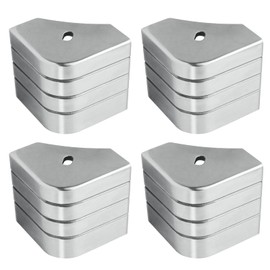 Vanshly 2 Pack Crest Style Corner Cap Casting Pontoon Aluminum Deck Corner # Crest PA，Suitable for 90 Rounded Corner, not 90 Right Angles.Height: 3-1/8" to 3-3/16" Top: 3-1/8" to 3-3/16"