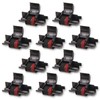 Cosob 10 Pack Compatible Ribbon Replacement for IR40T Black RED