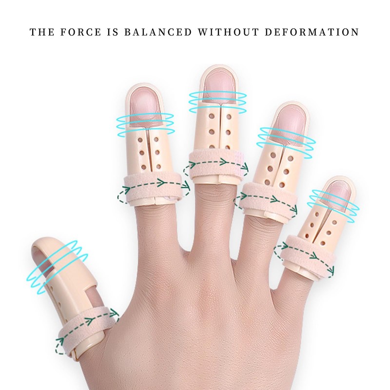 vcsjw Pack of 10 Finger Guards, Finger Splint, Extension Splint