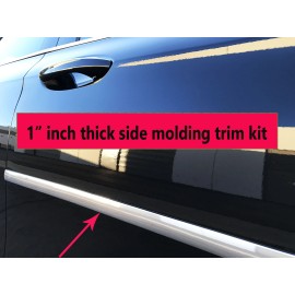 MyFrameAccessory Flexible Chrome Side Door Molding Rocker Panel Trim Kit COLORADO/CANYON 15-23**