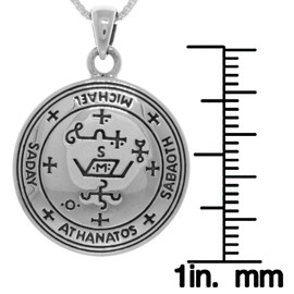Jewelry Trends Sterling Silver Archangel Michael Sigil Pendant Necklace 18"