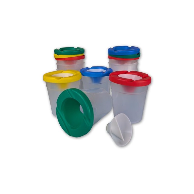 BCreativetolearn Non-Spill Paint & Water Pot with Lid and Stopper