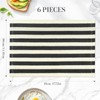 fanquare Boho Rectangular Paper Placemats Set of 6, 12" x