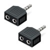 deleyCON 2 pieces 3.5 mm jack stereo audio adapter distributor,