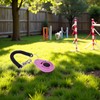 Pchnfei 1 x Pink Training Clicker with Button, Dog Training