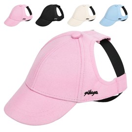 Dog Hat for Small Dogs, Pink Dog Baseball Cap Hat Stylish Sun Protection for Puppy Tiny Cowboy Hat Cat Outdoor Sport Dog Visor Caps Adjustable Pet Baseball Hat (Small)