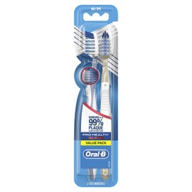 Oral-B Pro-Health All-In-One 40 Medium Toothbrush Twin Pack, 2 Count