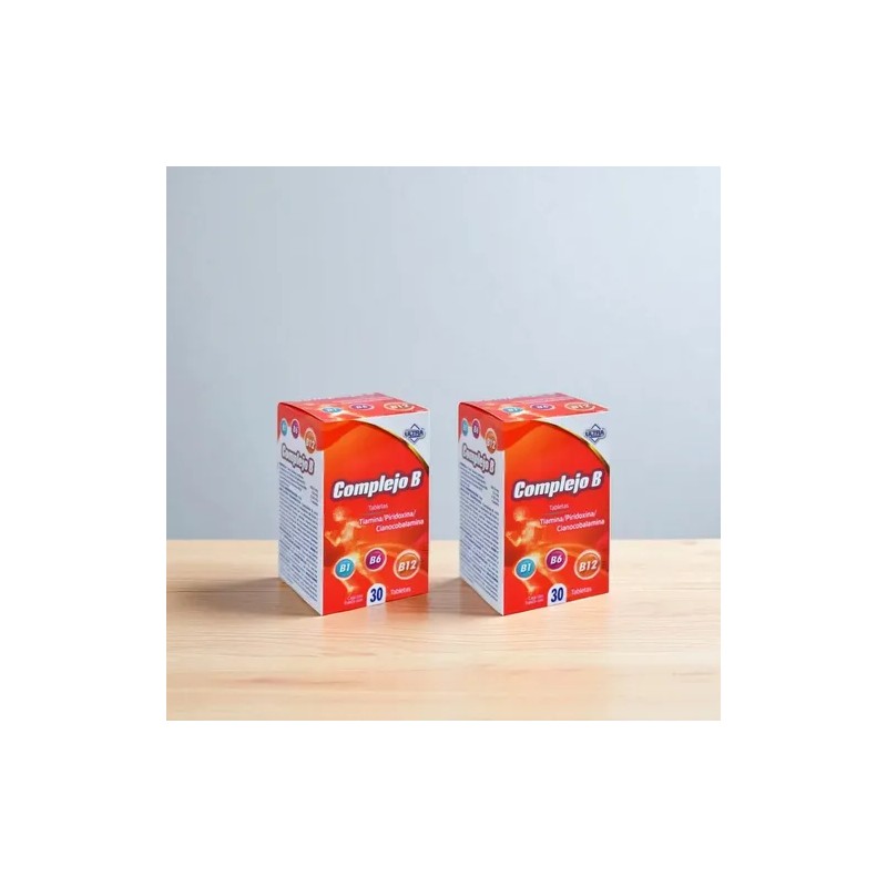 Complejo B Vitamina B1 B12 B6 Pack Con 60 Tabletas