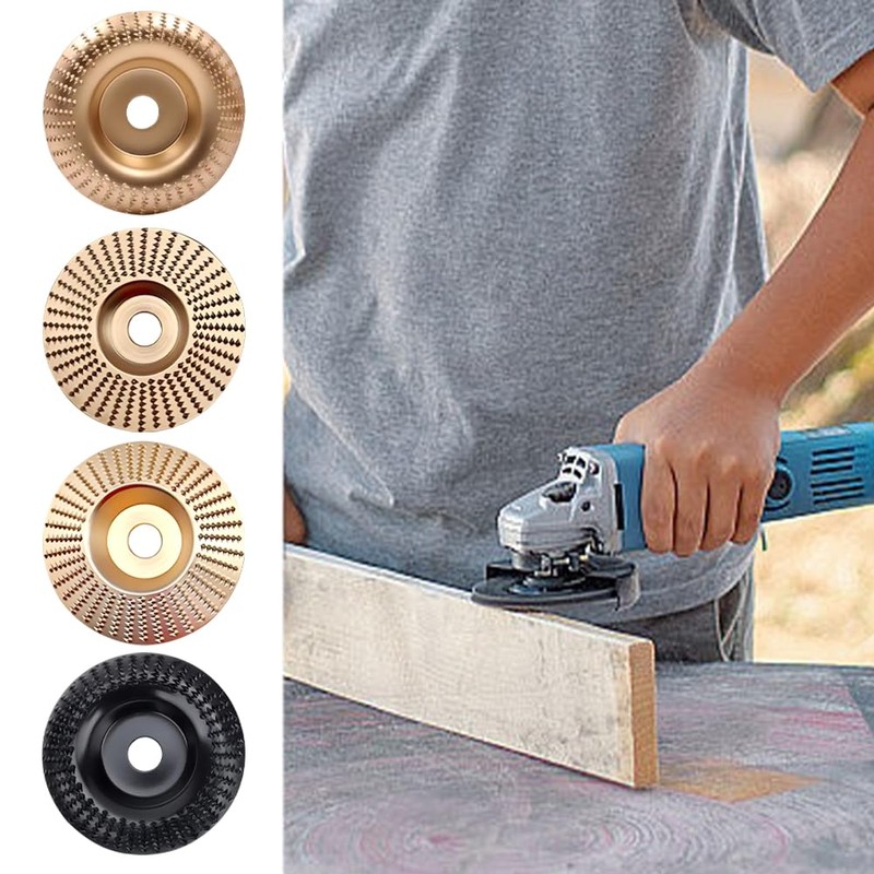 4Pcs Wood Carving Disc Set,4inch Sturdy Wood Shaping Carving Disc,Grinding