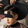 Lyreh Hairdressing Improvement Card, Reusable Hairline Shaping Tool with Measuring