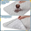 Nicoone Waterproof Changing Mat Liners Quilted,3PCS Bamboo Terry Surface Diaper