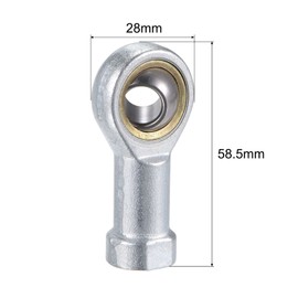 sourcing map SI10TK PHSA10 Ball Rod Plain Bearing 10 mm Lubricated Ball Joints M10 x 1.5 Right