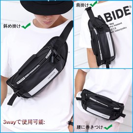 Multifunctional Waist Bag Body Bag, Black