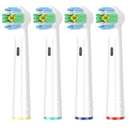 Replacement Brush Heads for Oral-B Toothbrush, Compatible with Braun 3D White Oral-B Electric Toothbrush - 4 Pack