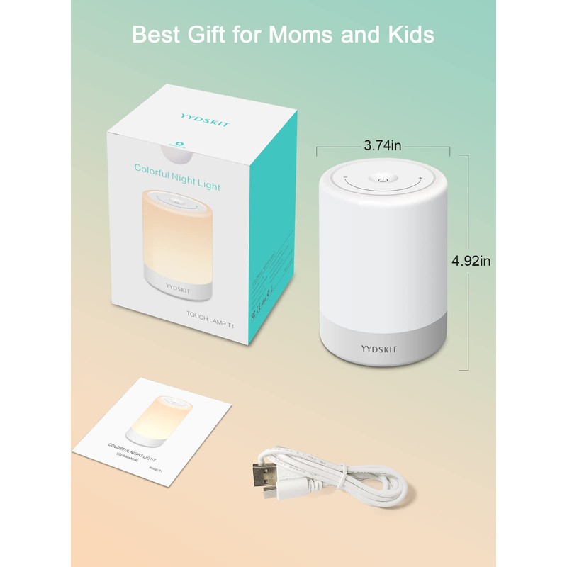 YYDSKIT Baby Night Light, Nursery Night Lamp for Breastfeeding, Portable