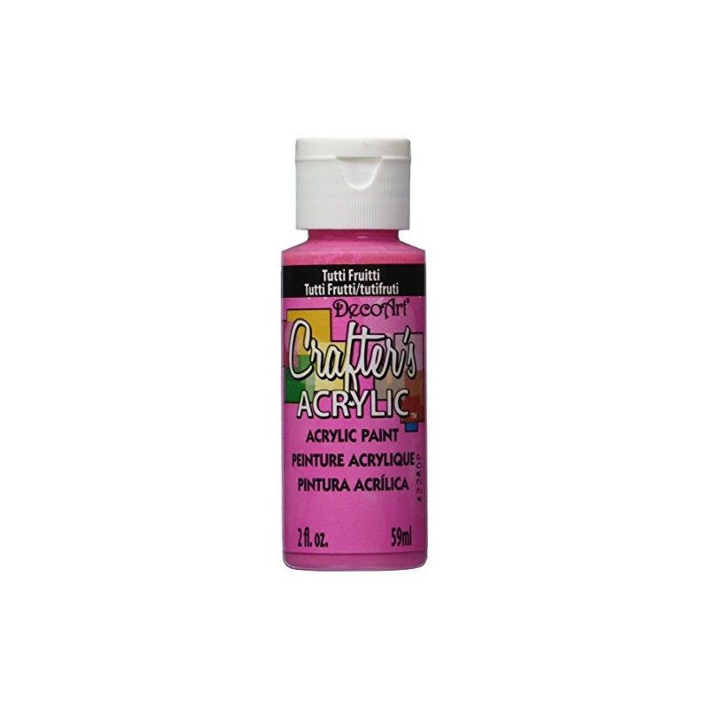DecoArt DCA120-3 Crafter's Acrylic Paint, 2-Ounce, Tutti Fruitti