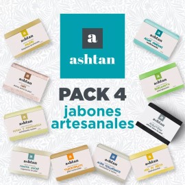 Ashtan Kit Refrescante 4 Jabones Artesanales 100g C/u