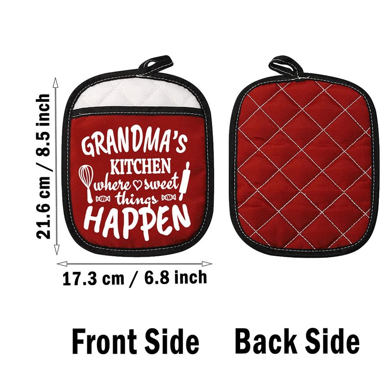 Grandma’s Kitchen Where Sweet Things Happen Pot Holder Grandma Pot
