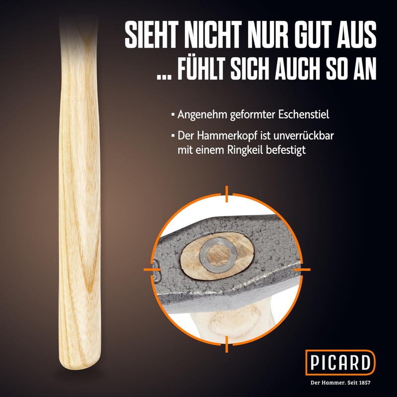 Picard 0017501-0250 250 g Grooving Hammer - Brown/Silver