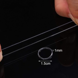 Mythya 2000 Piezas Ligas para Cabello, Niña Goma de Pelo Elásticos Lazos de Goma Bandas de Goma para Niñas (Transparente)