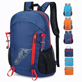 Mochila Ligera y Compacta para Viaje, Mochila plegable，Mochila Impermeable, Ligera para Senderismo Montañismo Escalada, Viaje, Ciclismo,Campismo Deportes al Aire Libre
