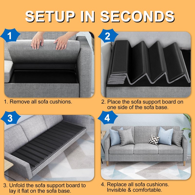 LAVEVE Heavy Duty Couch Cushion Support Board for Sagging Sofa,