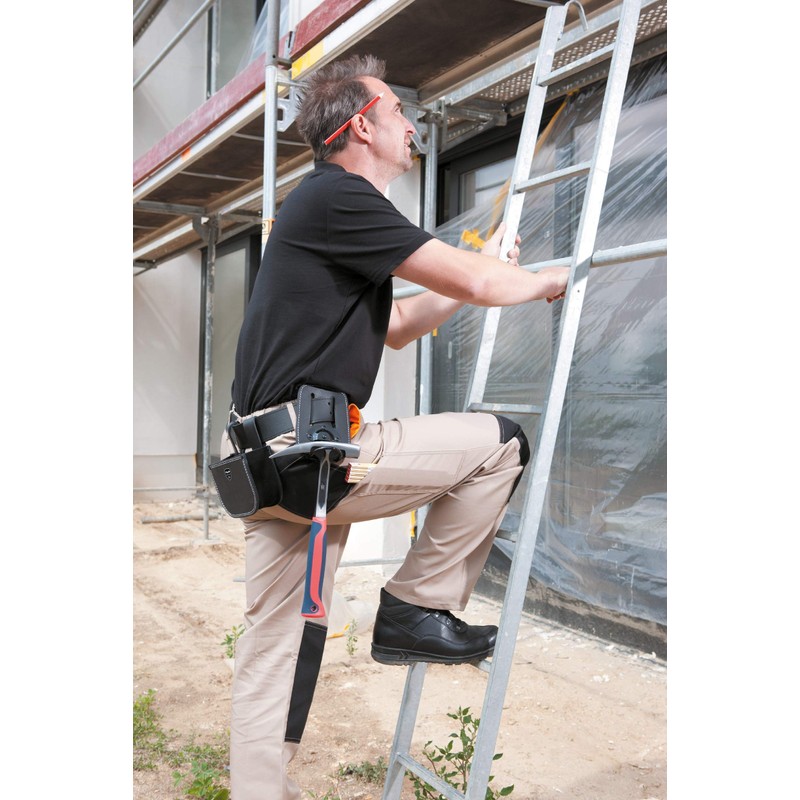 kwb Hammerhalter (aus Leder, mit beweglichem Bügel aus Metall, am