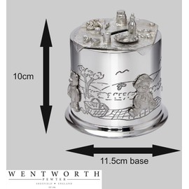 Wentworth Pewter - Teddy Bears Picnic Pewter Money Box, Baby Gift, Keepsake