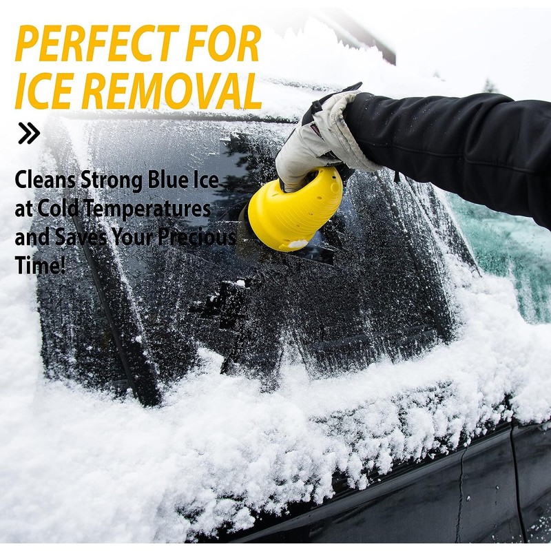 ZONETECH Electric Snow Ice Scraper USB Rechargeable 2-Pack - Premium