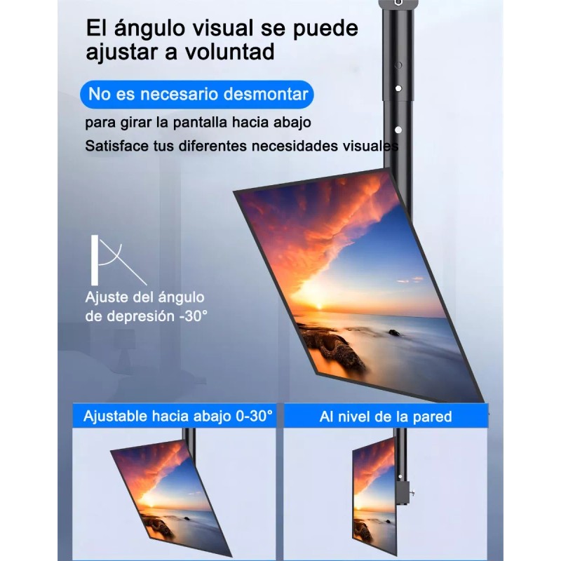 Unbranded Soporte De Pared Techo Para Pantalla Tv/monitor De 40