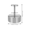 Totority 1pc Multi Function Stainless Steel Burger Press Mold Patty