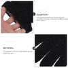 Guantes de Ducha Exfoliantes Negros de Poliéster, 4 Pares