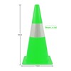 12 inch Traffic Safety Cones with Reflective Collars,[4 Pack]Green Construction