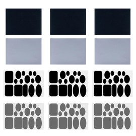 Benaewa 96 Pcs Repair Patches for Down Jacket, Tents, Waterproof Tenacious Tape, Puncture Repair Kit for Air Mattress, Inflatables (Black Grey)