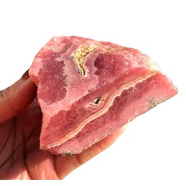 CRIGEMA – Natürlicher Rohstein für Heilstein Reiki-Meditation (Rhodokrosite Gesicht Geschmeidig, 4-5 cm)