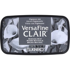 Tsukineko Morning Mist Versafine Clair Ink Pad, Synthetic Material, Grey, 5.6 x 9.7 x 2.3 cm