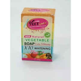 VEETgold Natural Vegetable Extra Whitening Soap X10 Whitening ,200g 2pcs