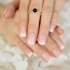 CoolNail Uñas postizas francesas de color rosa y nude blancas