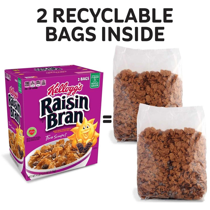Raisin Bran Cereal, 76.5 oz. 4 Pack