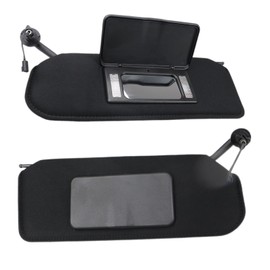 FEXON Driver and Passenger Side Sun Visor with Updated Bright LED Lights Sunvisors for Chevy Corvette C5 1997-2004 Replaces 10442033 10442034 (Left & Right 2PCS)