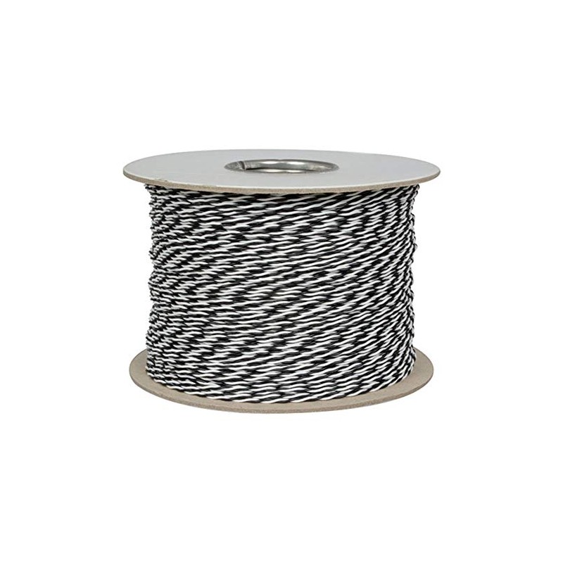 Jameco ValuePro 24 AWG Black/White Stranded Twisted Pair Hook-Up Wire