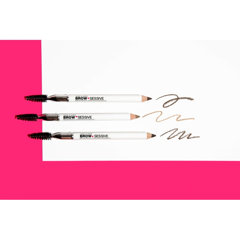 wet n wild Brow-Sessive Brow Pencil, Ultra-Precise Dual Ended Spoolie