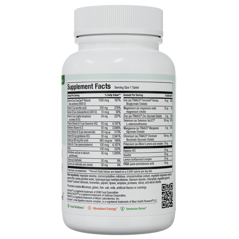 Maxi Health Complete Once Daily Vitamins for Men & Women